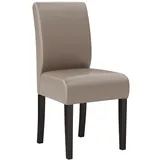 GGM Möbel Bistrostuhl Leder Taupe 2er Set