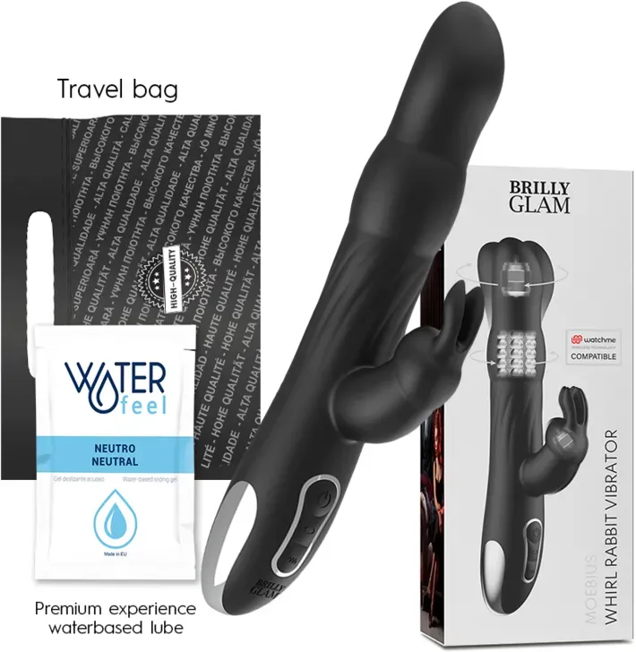 BRILLY GLAM - Moebius Rabbit Vibrator & Rotator, kompatibel mit WatchMe Wireless Technology