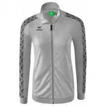 Erima Essential Team Tracktop Sweatjacke Damen hellgrau melange/slate grey 38