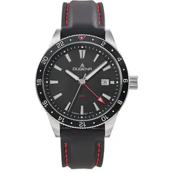 Dugena Herrenuhr GMT 4461131 - silber