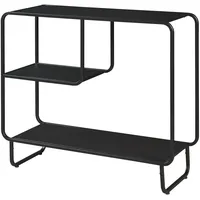 [en.casa] Konsolentisch Færder Metall 92x33x81 cm Schwarz
