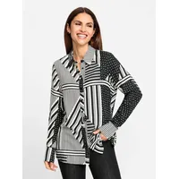 Witt Weiden Klassische Bluse Schwarz/Weiß 36