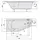 Polysan Tigra Raumsparbadewanne 150 x 75 cm (72928)