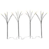 Spetebo Stern Gartenstecker mit 24 LED Und Timer - 4er Set - Weihnachten Advent Winter Garten Stecker 60 cm Batterie betrieben