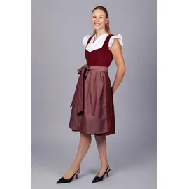 Edelnice Midi Dirndl Luise Samt rot 48