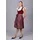 Edelnice Midi Dirndl Luise Samt rot 48