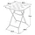 stilvora Bistro Set 3-tlg. Weiß