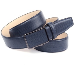 Ledergürtel ANTHONI CROWN, Damen, Gr. 100, blau (dunkelblau), Leder, unifarben, modisch, Gürtel