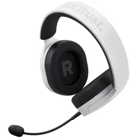 Trust GXT 491W Fayzo Headset Bluetooth + 2.4 GHz, 7.1 Surround Sound, 22H Akkulaufzeit, 35% Recyclingkunststoff RGB Over-Ear Kopfhörer Kabellos Bluetooth PC PS5 PS4 Switch, Weiß