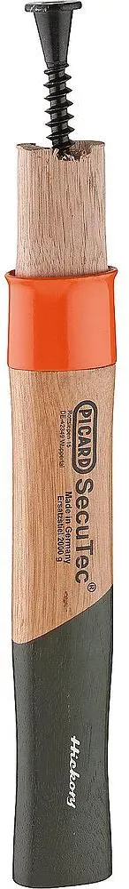 Ersatzstiel PICARD Hickory-Holzstiel, L: 270mm, mit Keilschraube (Fäustel)