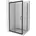Duschabtrennung rechts 115 190 Transparent/Schwarz 840-115-090-70-00