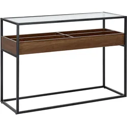 Konsolentisch WACO Sicherheitsglas Schwarz