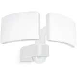 SSC-LUXon NORSU LED Außenstrahler Doppelkopf Bewegungsmelder IP65 neutralweiß