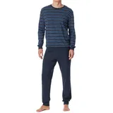 SCHIESSER uncover by Schiesser - Basic - Schlafanzug 52, blau