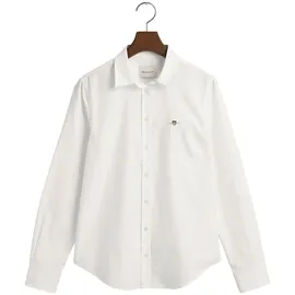 GANT Slim Stretch Oxford Langarmhemd White 42