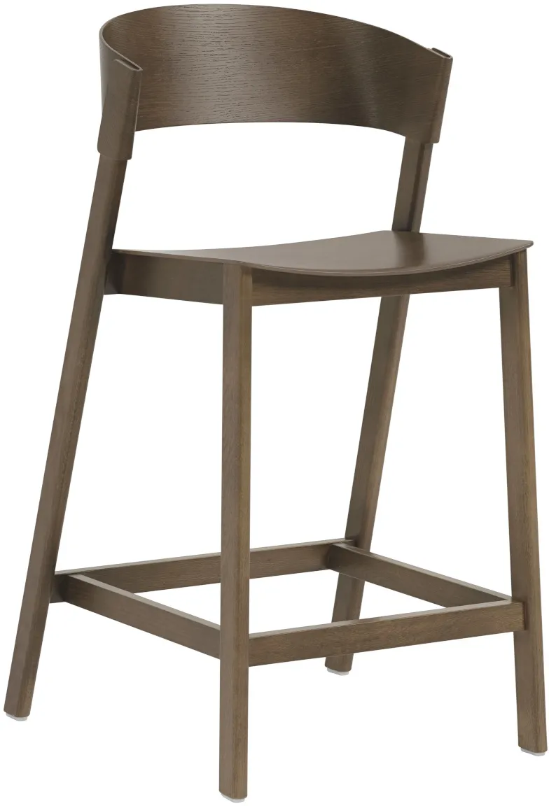 Muuto Cover Barhocker, höhe 65 cm, eiche dunkel gebeizt