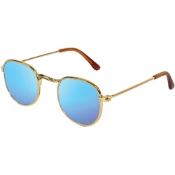 Heless Puppen-Sonnenbrille, gold, blau verspiegelt