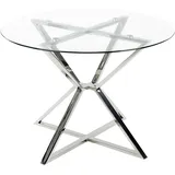 Beliani Bosco Ø 105 cm transparent/silber