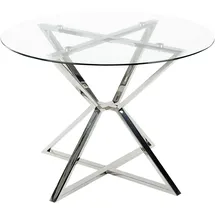 Beliani Bosco Ø 105 cm transparent/silber