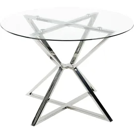 Beliani Bosco Ø 105 cm transparent/silber