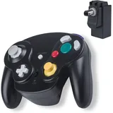 Wireless Controller für Gamecube Ersatz 2.4G Bluetooth NGC Gamepad Joystick GC Controller für Gamecube Pad Games Spiele mit Empfänger-Adapter für Gamecube Wii U NGC GC