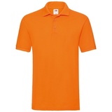 FRUIT OF THE LOOM PREMIUM POLO - Herren Polo-Shirt in versch. Faben und Größen, orange, M