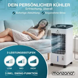 monzana Luftkühler 4in1 60W 330m3/h mobil