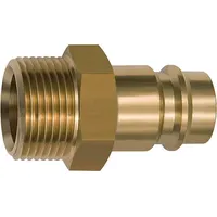 Riegler Nippel für Kupplungen NW 19, Messing blank, G