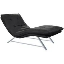 W.Schillig Relaxliege daily dreams Polyester 75 x 91 x 170 cm grau mit Kissen