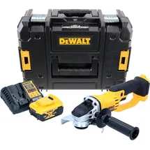 DeWalt DCG 412 P1T Akku Winkelschleifer 18 V 125 mm + 1x Akku 5,0 Ah + Ladegerät + TSTAK