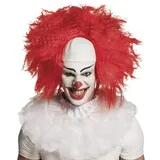 Boland 85992 - Perücke Horror Clown mit Glatze, abstehende Kunsthaare für Karneval oder Halloween, Zubehör für Kostüme