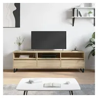 Furnicato TV-Schrank Sonoma-Eiche 150x30x44,5 cm Holzwerkstoff