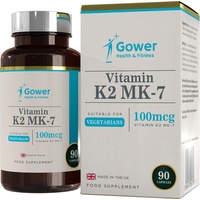 GH Vitamin K2 MK7 Kapseln 100μg | 90 Hochdosierte Kapseln | Saubere Füllstoffe | Bioaktive Vitamin K2 Formel | Hergestellt in ISO-zertifizierten Betrieben | Gentechnik- & Glutenfrei
