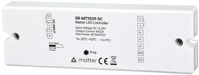 Sunricher Matter RGB+CCT LED Controller 12-24VDC