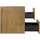 Badplaats Waschbeckenunterschrank Angela 2 Schubladen 60 x 50 x 48 cm Eiche