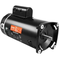 Vevor 2 PS Pool-Pumpenmotor, 56Y Rahmen, 230V (7,8 Ampere) 3450 U/min, 60Hz, 1,3 Betriebsfaktor, 50μF/250V Kondensator, Linksdrehung Vierkantflansch Ersatzmotor