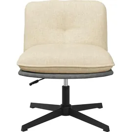 vidaXL Bürostuhl Stoff Creme