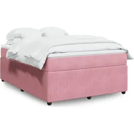 vidaXL Boxspringbett 140 x 200 cm Rosa