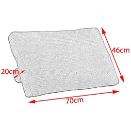 KAWOLA SEPHI Rückenkissen 70 x 20 cm Silber