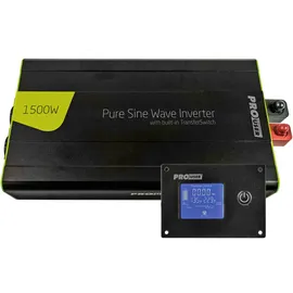 ProUser Spannungswandler Sinus 1500W 22 x 9 x 37 cm Schwarz