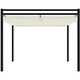 vidaXL Gartenpavillon 3 x 3 m inkl. 4 Seitenteile Creme