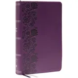 Thomas Nelson KJV Holy Bible: Large Print Single-Column with 43,000 End-of-Verse Cross References, Purple Leathersoft, Personal Size, Red Letter, Comfort Print: King James Version: Holy Bible, King James Version