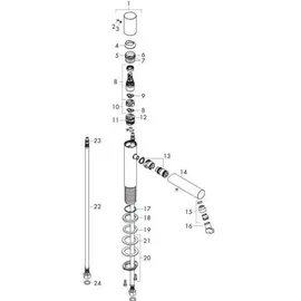 Hansgrohe Axor Uno Einhandmischer Polished Black Chrome
