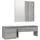 vidaXL Flurmöbel-Set Modell 1 120x40x180 grau