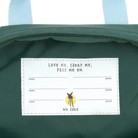 Lässig Mini Square Backpack Lemon/Dunkelgrün