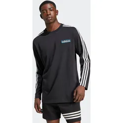 Langarmshirt ADIDAS ORIGINALS "ADIBREAK LS TEE", Herren, Gr. M, schwarz, Obermaterial: 100% Baumwolle, sportlich, Shirts