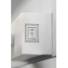 EGLO LED Wandleuchte Verdello, Wandlampe aus Kunststoff in Weiß und Chrom, Bad Spiegellampe, Badezimmer und Flur Lampe, warmweiß-kaltweiß, IP44