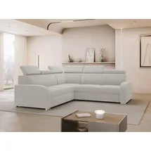 Mirjan24 Ecksofa Oslo 2rR2p, Eckcouch mit Schlaffunktion und Bettkasten, L-Form, Wohnzimmer (Farbe: Crown 16) - Grau