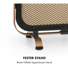 Klarstein HeatPal Marble Blackline Infrarot-Heizung 1300W Wärmespeicher Marmor Aluminium