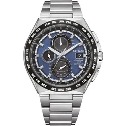 Citizen Funkuhren Eco-Drive Radio Controlled" AT8238-84L" - blau,titanweiß - 43,5mm